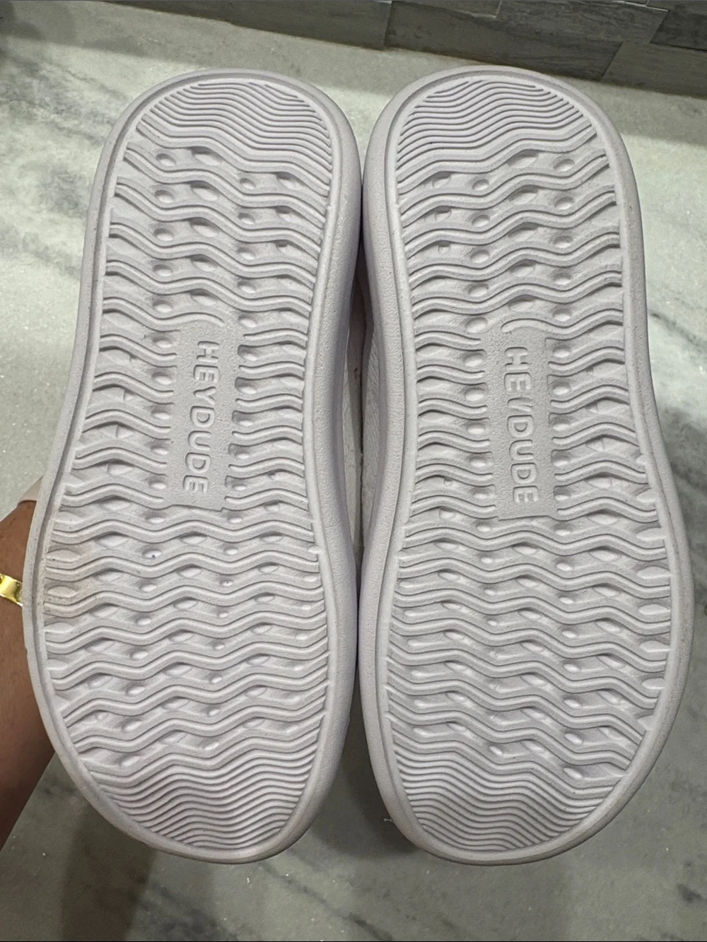NWOT Hey Dude Kids White Canvas Moccasin Shoe